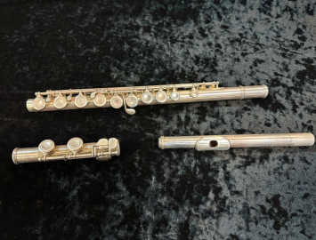 Powell Signature Hand Made Commercial Model Flute – Solid Silver #1680